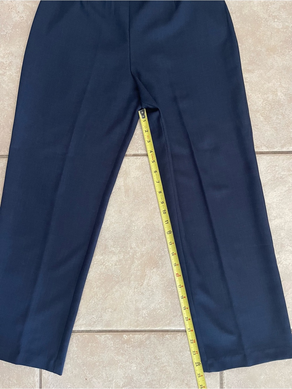 VTG Perceptions Lime Green, Navy, & White Three-Piece Pant Suit, Size 12P - Picture 13 of 16